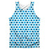 SESAME STREET/SIMPLE COOKIE PATTERN (FRONT/BACK PRINT) - ADULT POLY TANK TOP - MULTI