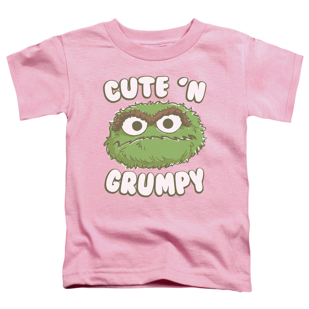 SESAME STREET/CUTE N GRUMPY - S/S TODDLER TEE - PINK