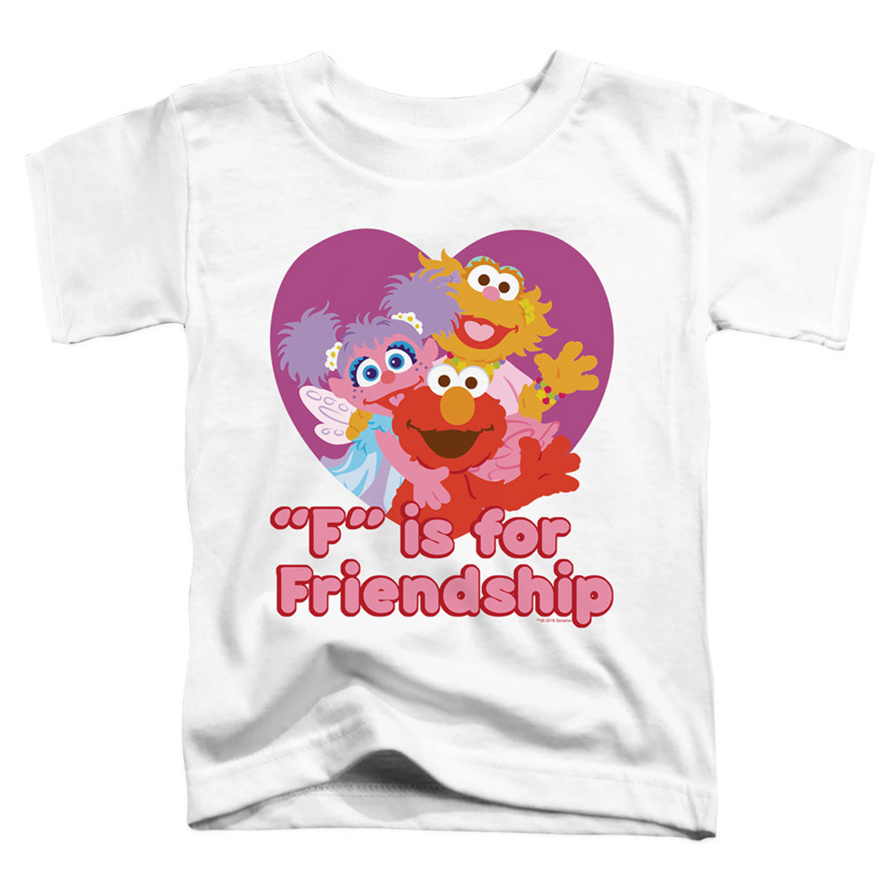 SESAME STREET/FRIENDSHIP - S/S TODDLER TEE - WHITE