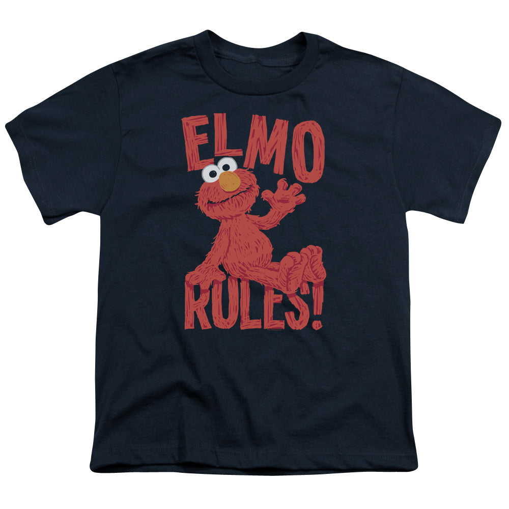 SESAME STREET/ELMO RULES - S/S YOUTH 18/1 - NAVY