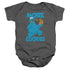 SESAME STREET/MORE COOKIES - INFANT SNAPSUIT - CHARCOAL