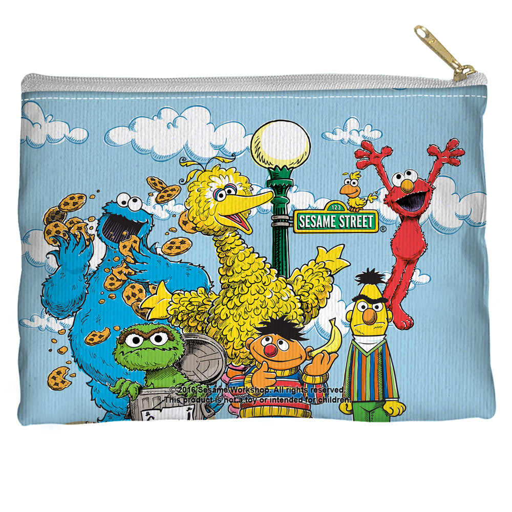 SESAME STREET/RETRO GANG - STRAIGHT BOTTOM ACCESSORY POUCH