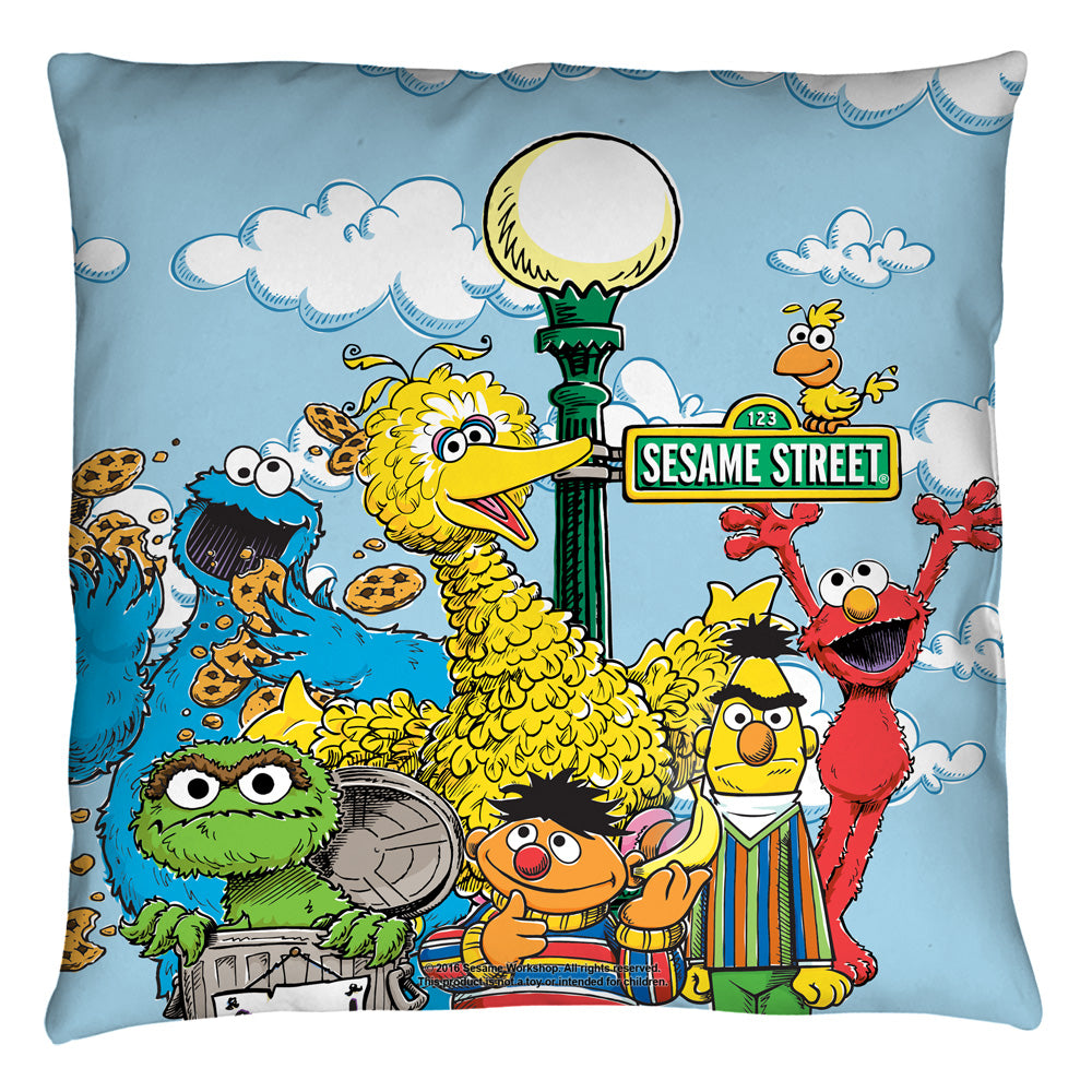 SESAME STREET/RETRO GANG - THROW PILLOW