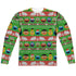 SESAME STREET/SESAME STREET CHRISTMAS (FRONT/BACK PRINT) - L/S ADULT POLY CREW  - MULTI
