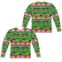 SESAME STREET/SESAME STREET CHRISTMAS (FRONT/BACK PRINT) - L/S ADULT POLY CREW  - MULTI