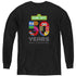 SESAME STREET/50 YEARS LOGO - YOUTH LONG SLEEVE TEE - BLACK