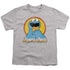 SESAME STREET/COOKIE MONSTER LAYERS - S/S YOUTH 18/1 - ATHLETIC HEATHER