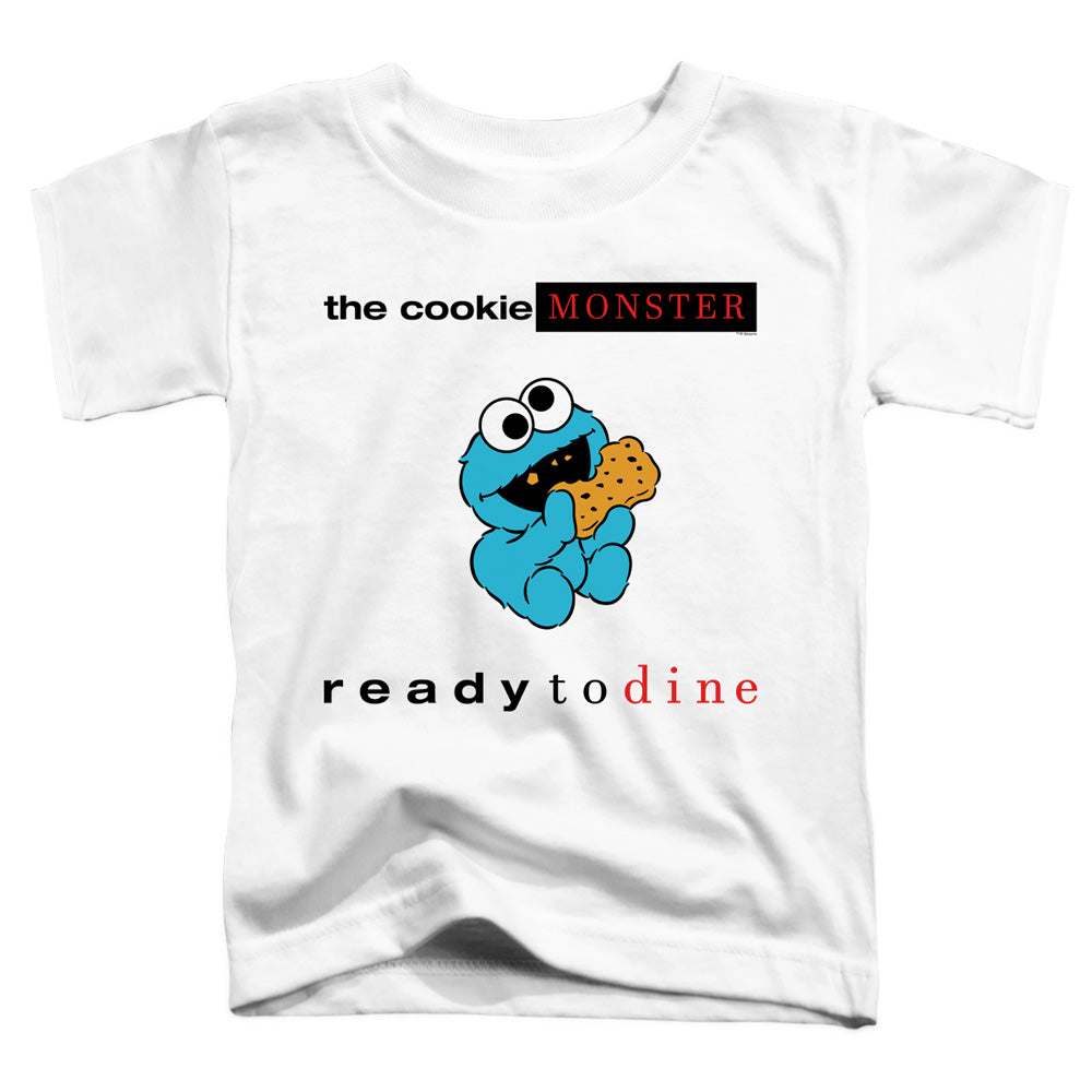 SESAME STREET/READY TO DINE - S/S TODDLER TEE - WHITE