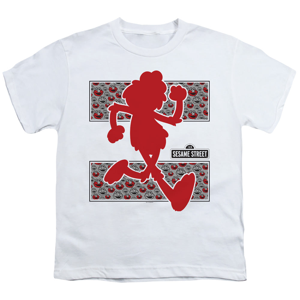 SESAME STREET/ELMO RUNS - S/S YOUTH 18/1 - WHITE