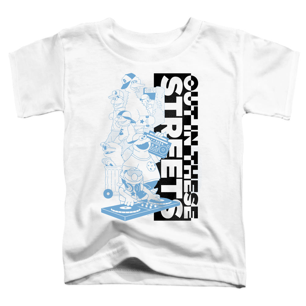 SESAME STREET/OUT IN THESE STREETS - S/S TODDLER TEE - WHITE