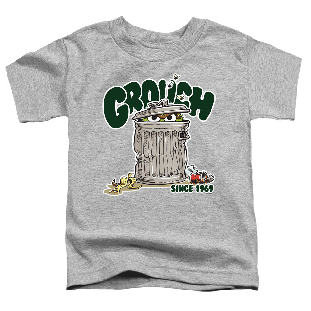 SESAME STREET/GROUCH - S/S TODDLER TEE - ATHLETIC HEATHER