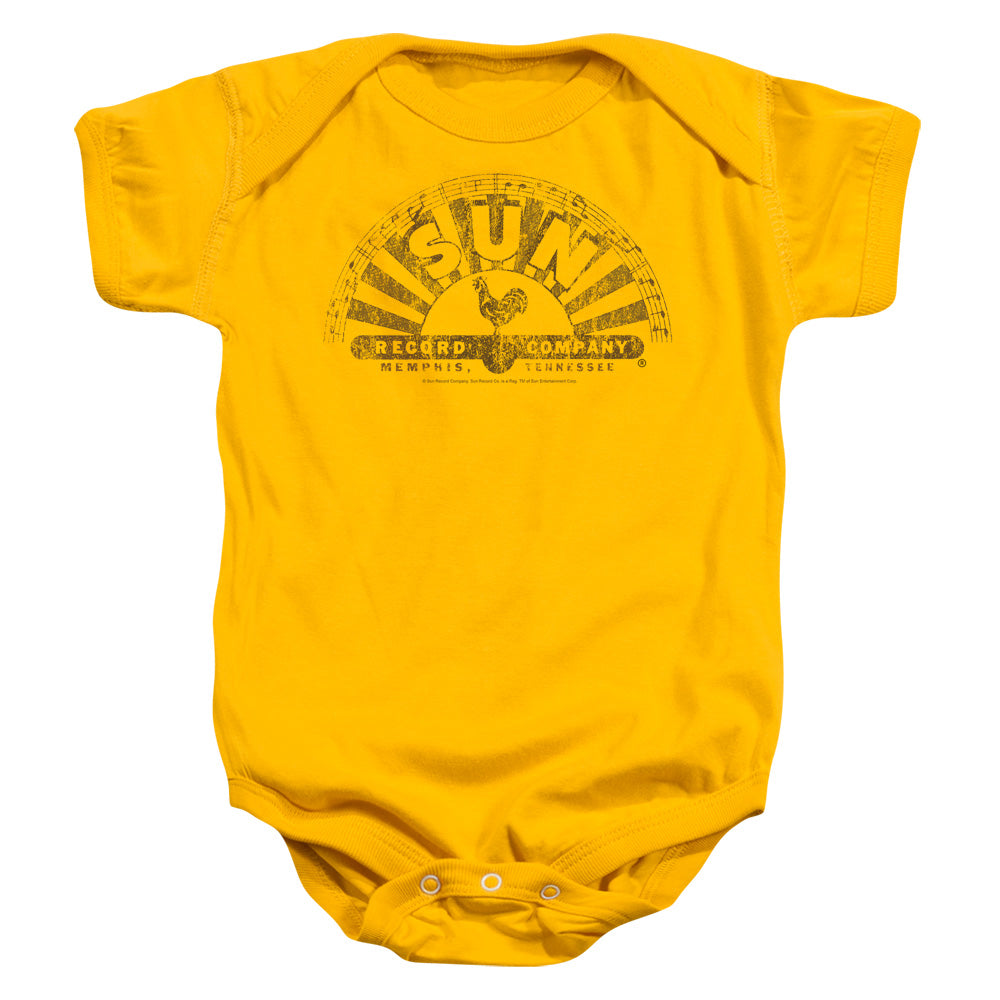 SUN/WORN LOGO - INFANT SNAPSUIT - GOLD