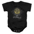 SUN/ROCKIN SCROLLS - INFANT SNAPSUIT - BLACK