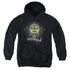 SUN/ROCKIN SCROLLS - YOUTH PULLOVER HOODIE - BLACK