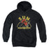 SUN/ROCKING ROOSTER - YOUTH PULLOVER HOODIE - BLACK