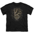 SUN/SCROLL AROUND ROOSTER - S/S YOUTH 18/1 - BLACK