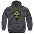 SUN/GUITAR PICK - YOUTH PULLOVER HOODIE - CHARCOAL