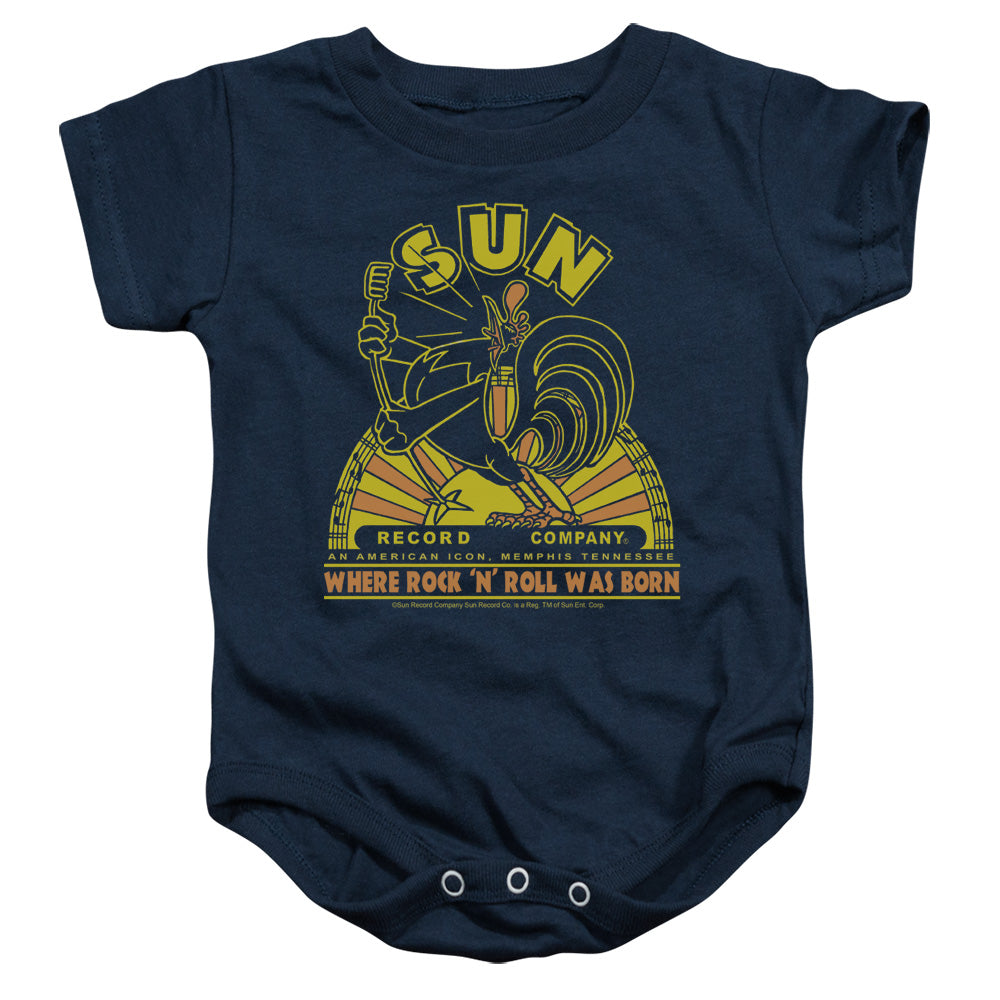 SUN/ROOSTER - INFANT SNAPSUIT - NAVY