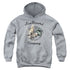 SUN/ROCKIN ROOSTER LOGO - YOUTH PULLOVER HOODIE - ATHLETIC HEATHER