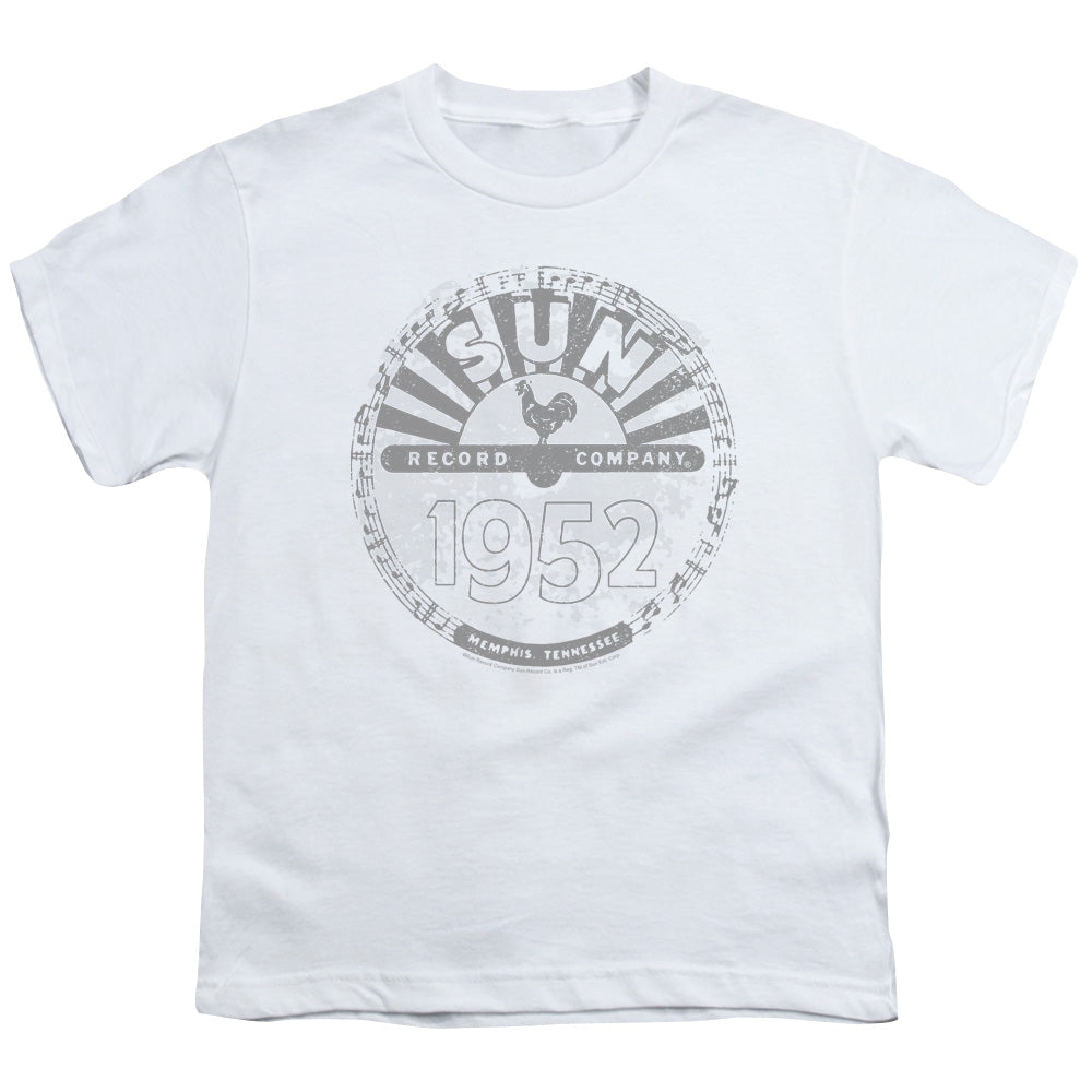 SUN RECORDS/CRUSTY LOGO - S/S YOUTH 18/1 - WHITE