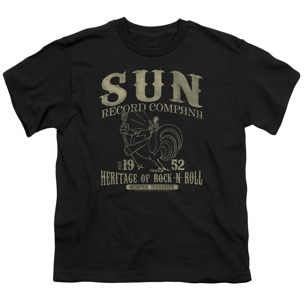 SUN RECORDS/ROCKABILLY BIRD - S/S YOUTH 18/1 - BLACK