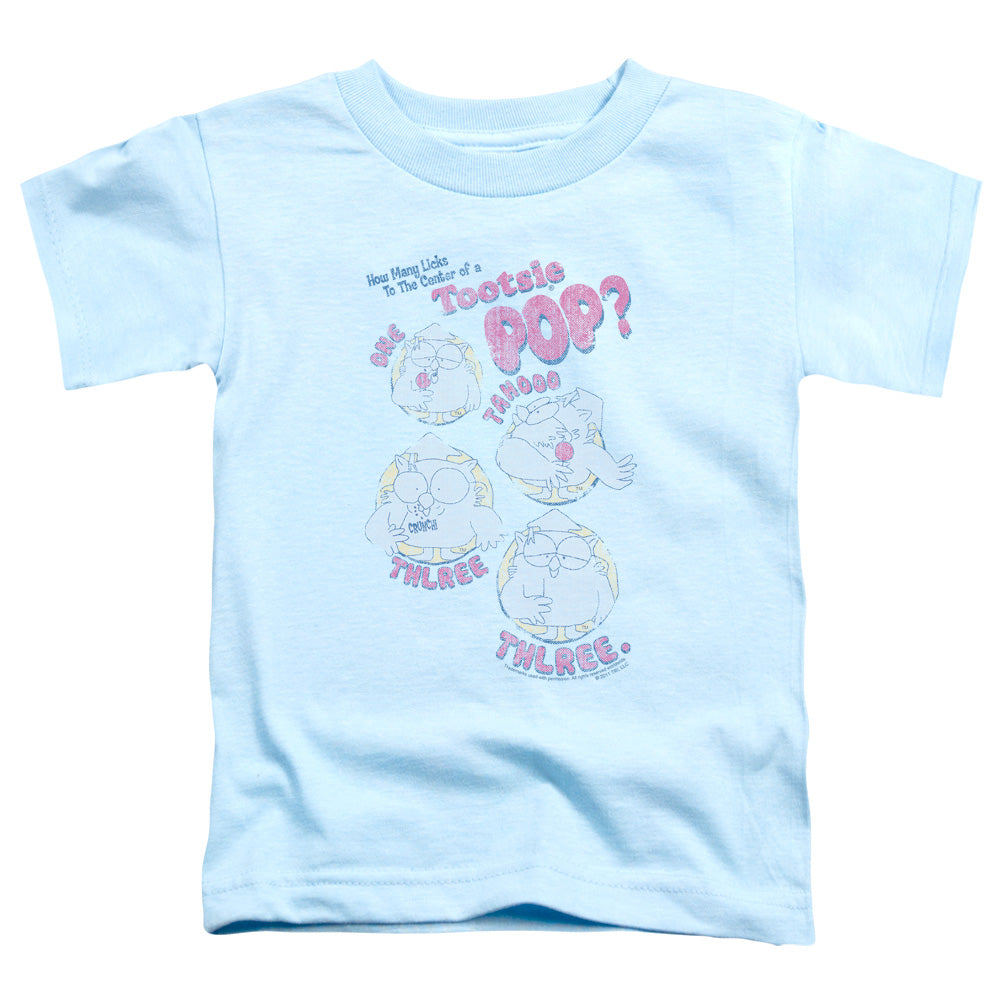 TOOTSIE ROLL/THREE - S/S TODDLER TEE - LIGHT BLUE
