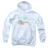 TOOTSIE ROLL/JUNIOR MINTS LOGO - YOUTH PULLOVER HOODIE - WHITE