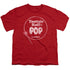 TOOTSIE ROLL/TOOTSIE ROLL POP LOGO - S/S YOUTH 18/1 - RED
