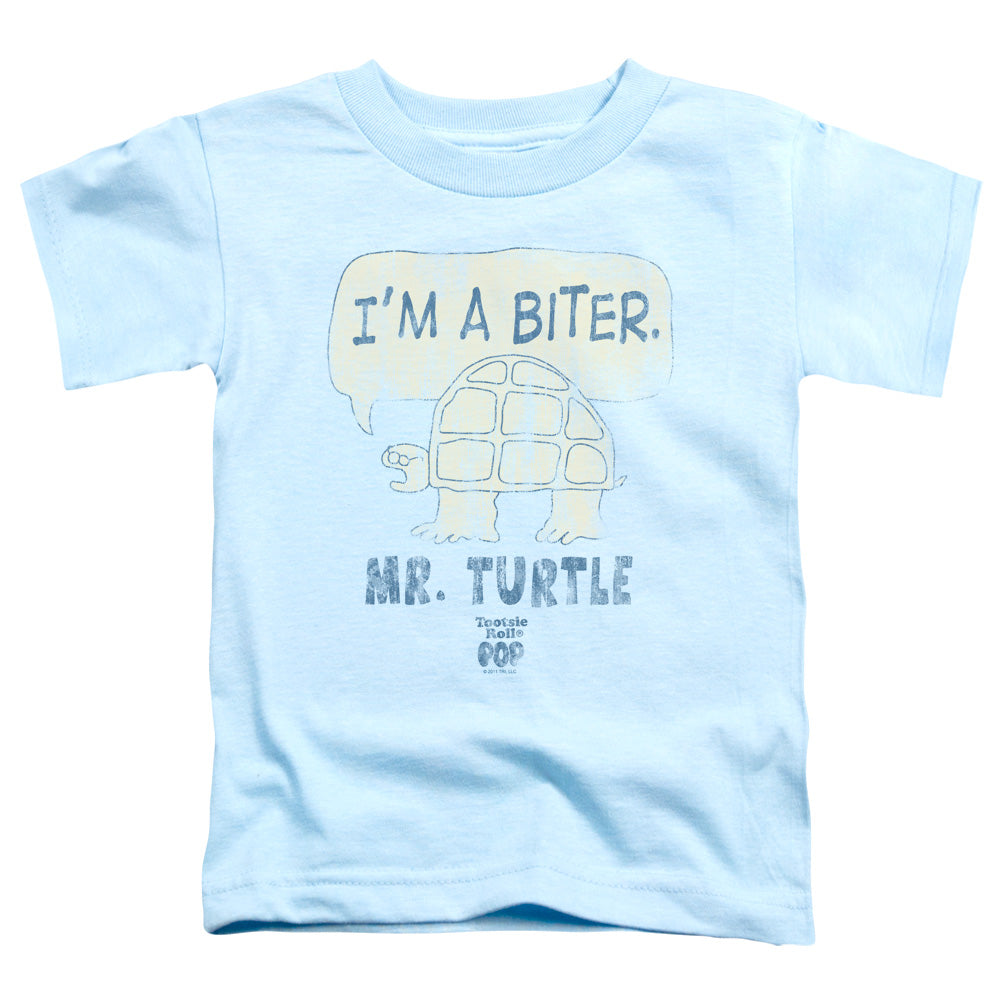 TOOTSIE ROLL/IM A BITER - S/S TODDLER TEE - LIGHT BLUE
