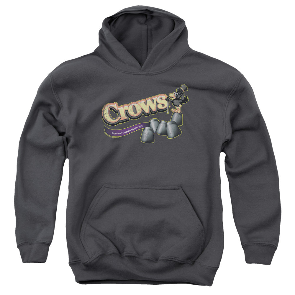 TOOTSIE ROLL/CROWS - YOUTH PULLOVER HOODIE - CHARCOAL