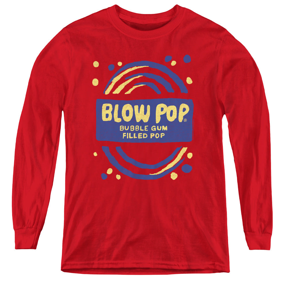 TOOTSIE ROLL/BLOW POP ROUGH - YOUTH LONG SLEEVE TEE - RED