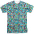 TEEN TITANS GO/PATTERN (FRONT/BACK PRINT) - S/S ADULT POLY CREW - MULTI