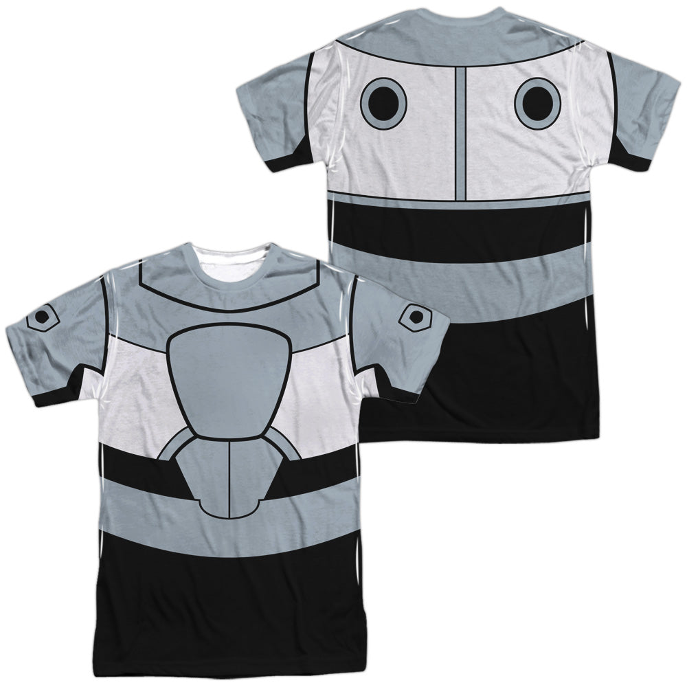 TEEN TITANS GO/CYBORG UNIFORM (FRONT/BACK PRINT) - S/S ADULT POLY CREW - MULTI