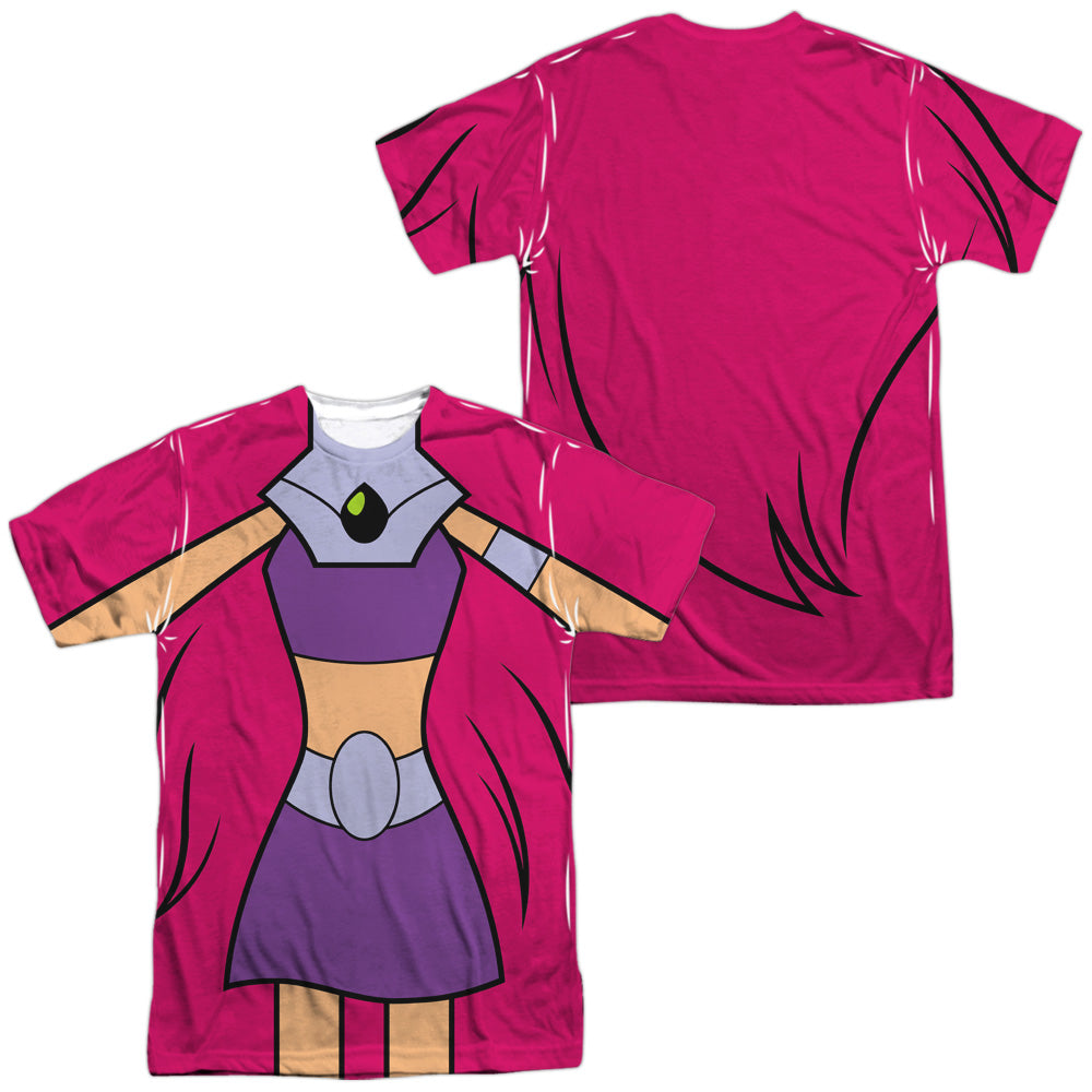 TEEN TITANS GO/STARFIRE UNIFORM (FRONT/BACK PRINT) - S/S ADULT POLY CREW - MULTI