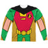 TEEN TITANS GO/ROBIN UNIFORM (FRONT/BACK PRINT) - L/S ADULT POLY CREW  - MULTI