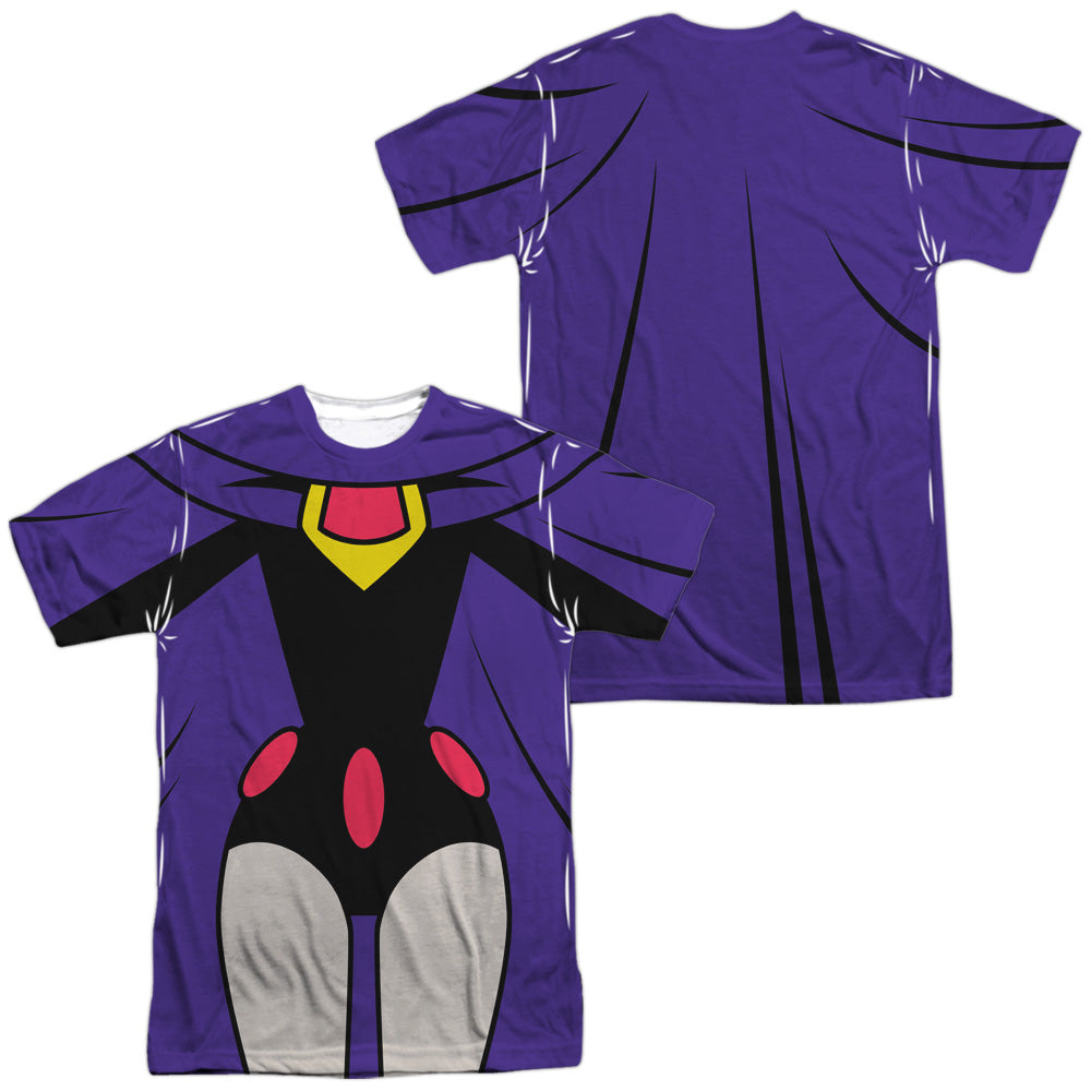 TEEN TITANS GO/RAVEN UNIFORM (FRONT/BACK PRINT) - S/S ADULT POLY CREW - MULTI