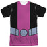 TEEN TITANS GO/BEAST BOY UNIFORM (FRONT/BACK PRINT) - S/S ADULT POLY CREW - MULTI