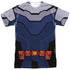 TEEN TITANS GO TO THE MOVIES/SLADE UNIFORM (FRONT/BACK PRINT) - S/S ADULT POLY CREW - MULTI
