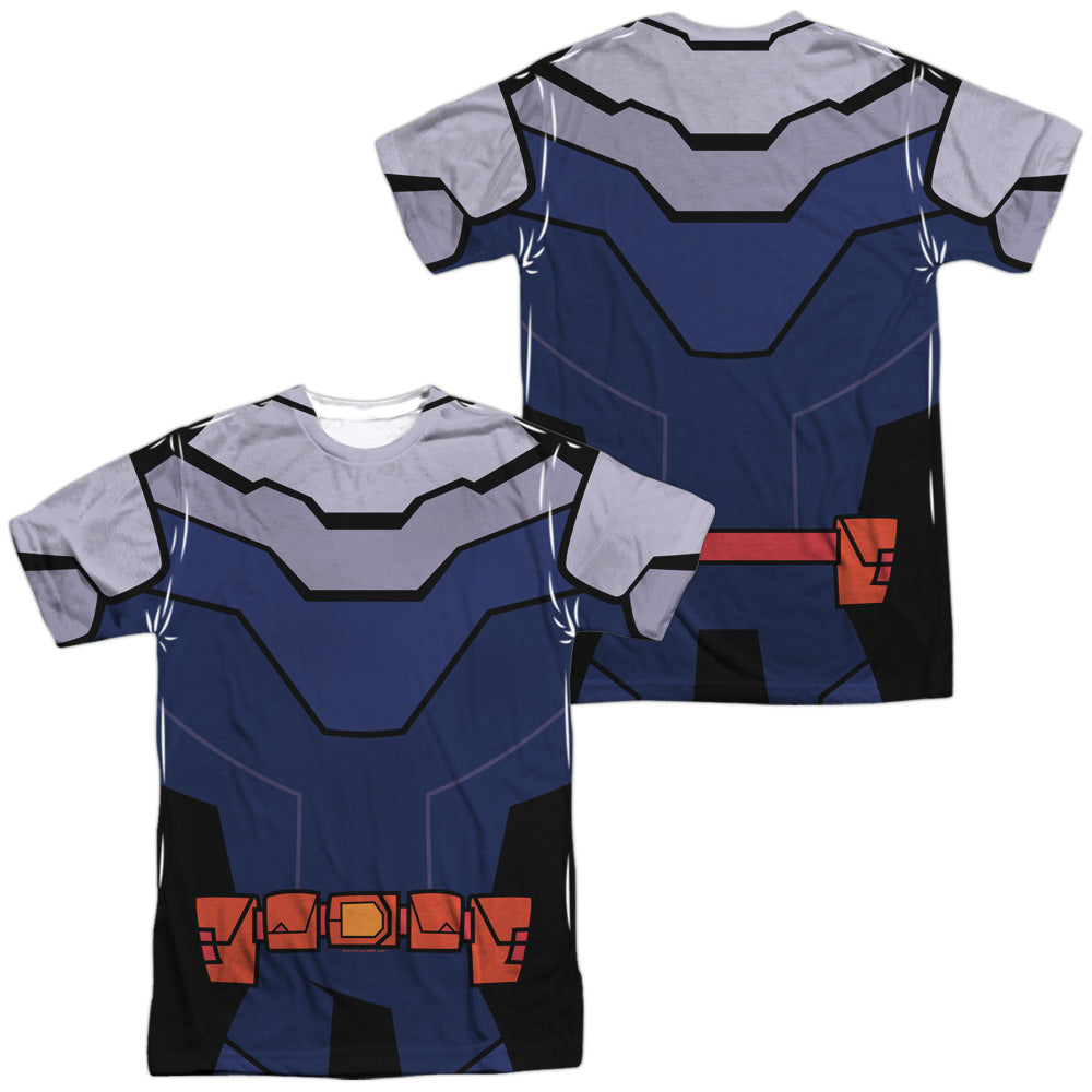 TEEN TITANS GO TO THE MOVIES/SLADE UNIFORM (FRONT/BACK PRINT) - S/S ADULT POLY CREW - MULTI