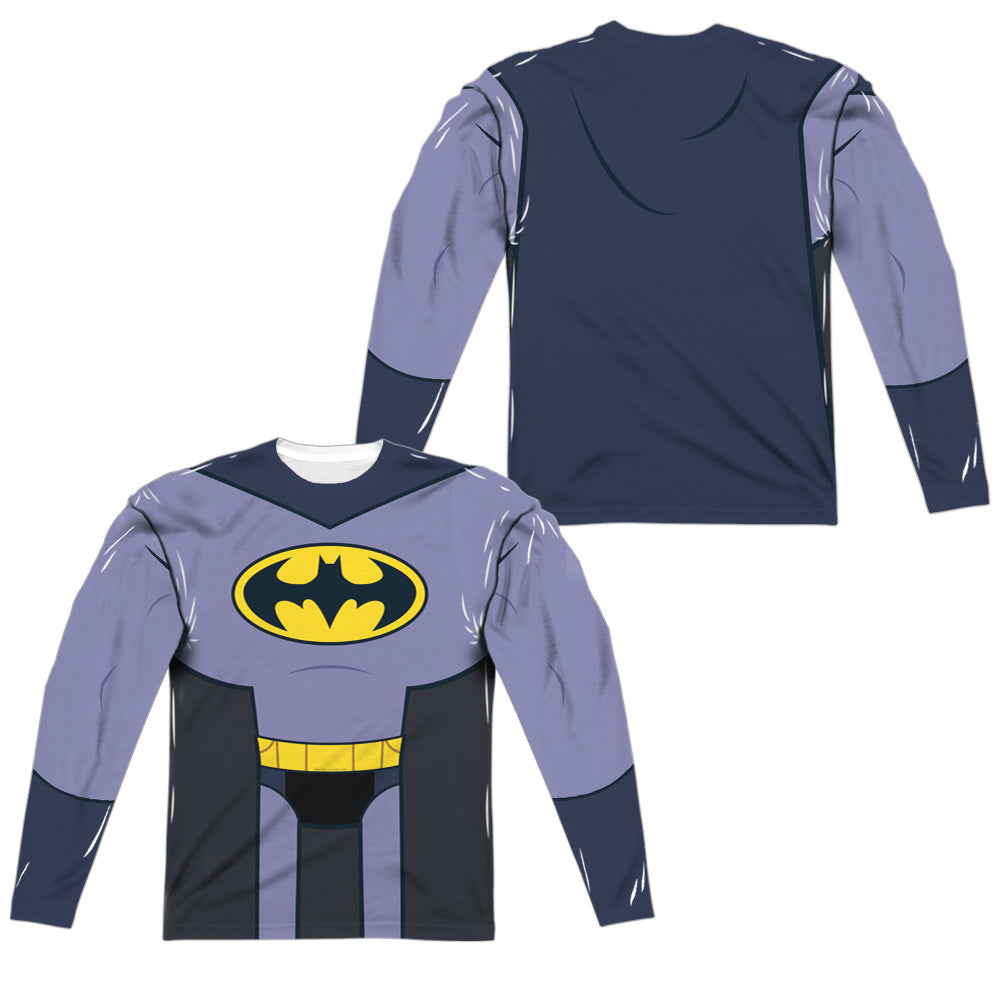 TEEN TITANS GO TO THE MOVIES/BATMAN UNIFORM (FRONT/BACK PRINT) - L/S ADULT POLY CREW  - MULTI