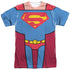 TEEN TITANS GO TO THE MOVIES/SUPERMAN UNIFORM (FRONT/BACK PRINT) - S/S ADULT POLY CREW - MULTI