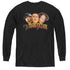 THREE STOOGES/THREE HEAD LOGO - YOUTH LONG SLEEVE TEE - BLACK