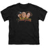 THREE STOOGES/THREE HEAD LOGO - S/S YOUTH 18/1 - BLACK