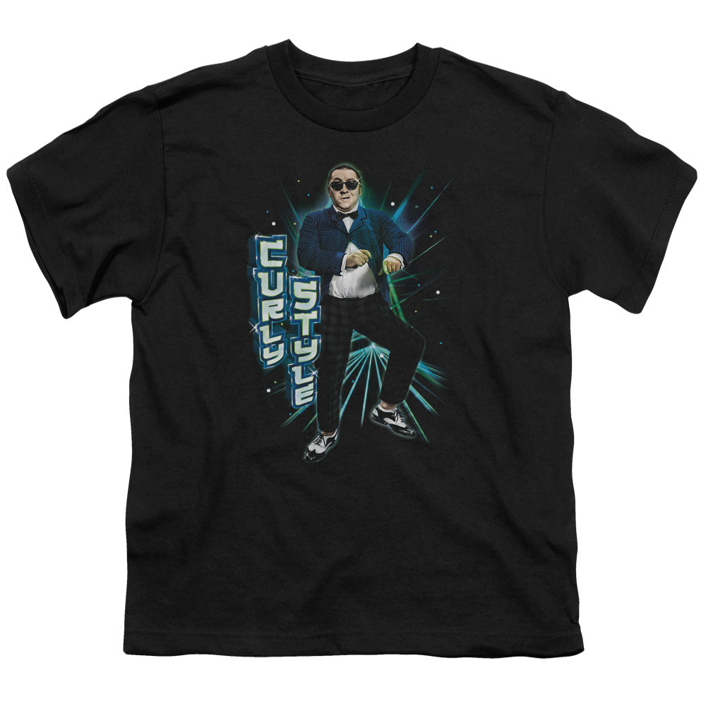 THREE STOOGES/CURLY STYLE - S/S YOUTH 18/1 - BLACK
