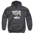THREE STOOGES/BOTTOMS UP - YOUTH PULLOVER HOODIE - CHARCOAL
