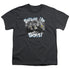 THREE STOOGES/BOTTOMS UP - S/S YOUTH 18/1 - CHARCOAL