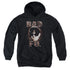 THREE STOOGES/BAD MOE FO - YOUTH PULLOVER HOODIE - BLACK