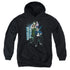 THREE STOOGES/STOOGE STYLE - YOUTH PULLOVER HOODIE - BLACK