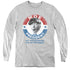 THREE STOOGES/MOE FOR PRESIDENT - YOUTH LONG SLEEVE TEE - ATHLETIC HEATHER