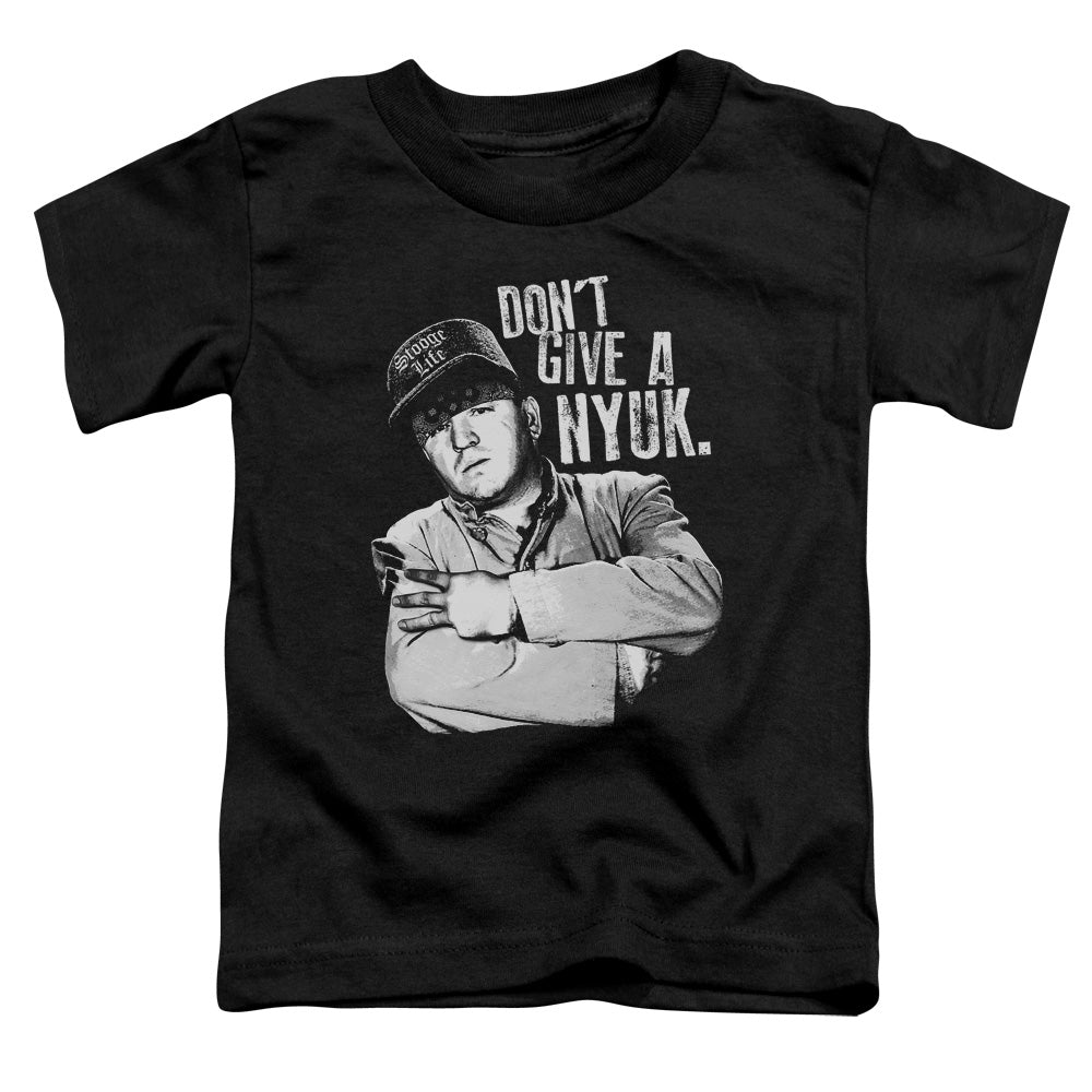 THREE STOOGES/GIVE A NYUK - S/S TODDLER TEE - BLACK